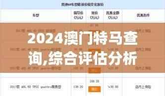 2024澳门特马查询,综合评估分析_CBH763.02化神境