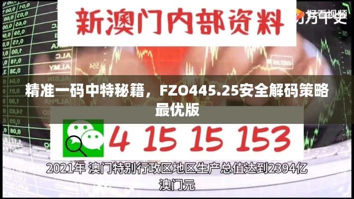 精准一码中特秘籍,FZO445.25安全解码策略最优版