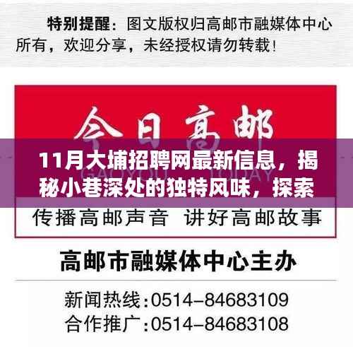 大埔招聘网最新信息揭秘,小巷特色小店的非凡故事与隐藏宝藏