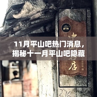 揭秘十一月平山吧隐藏小巷的神秘特色小店,味蕾与环境的奇遇之旅
