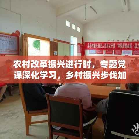 农村改革振兴进行时,专题党课深化学习,乡村振兴步伐加速