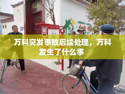 万科突发事故后续处理,万科发生了什么事